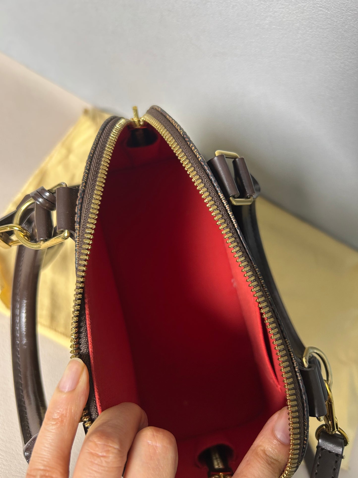 Louis Vuitton Alma BB In Damier Ebene