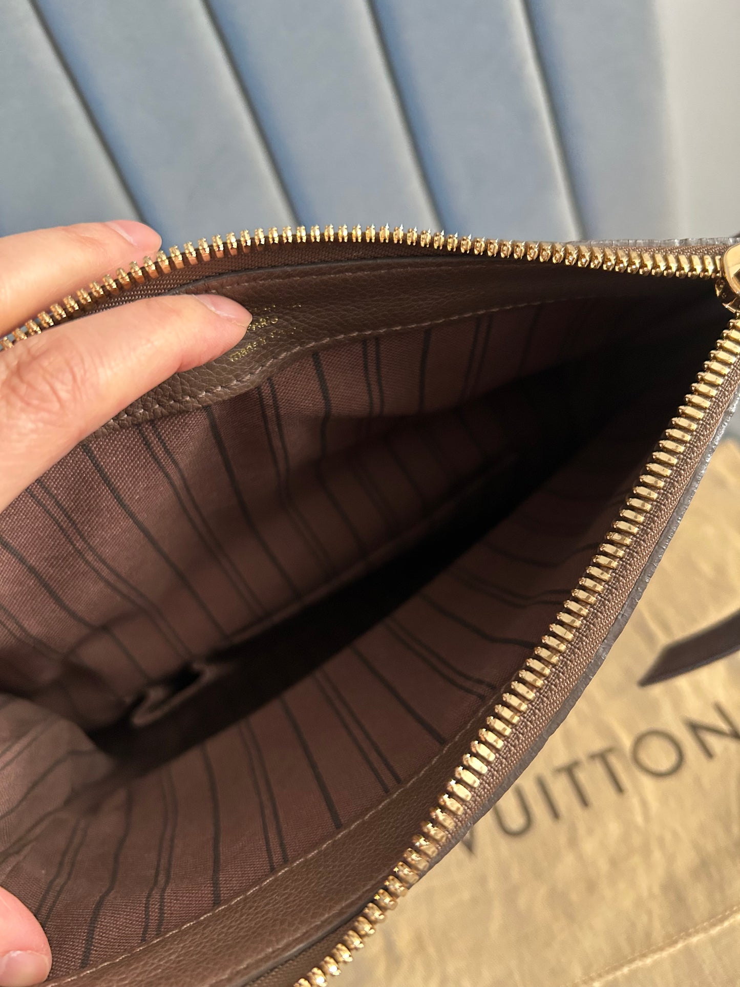Louis Vuitton Petillante Leather Clutch Bag