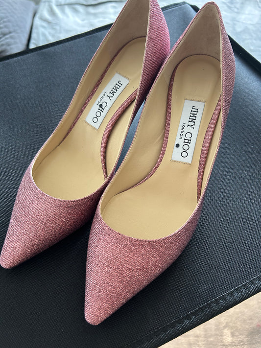 Jimmy Choo Romy 60 XGS pink heels UK4