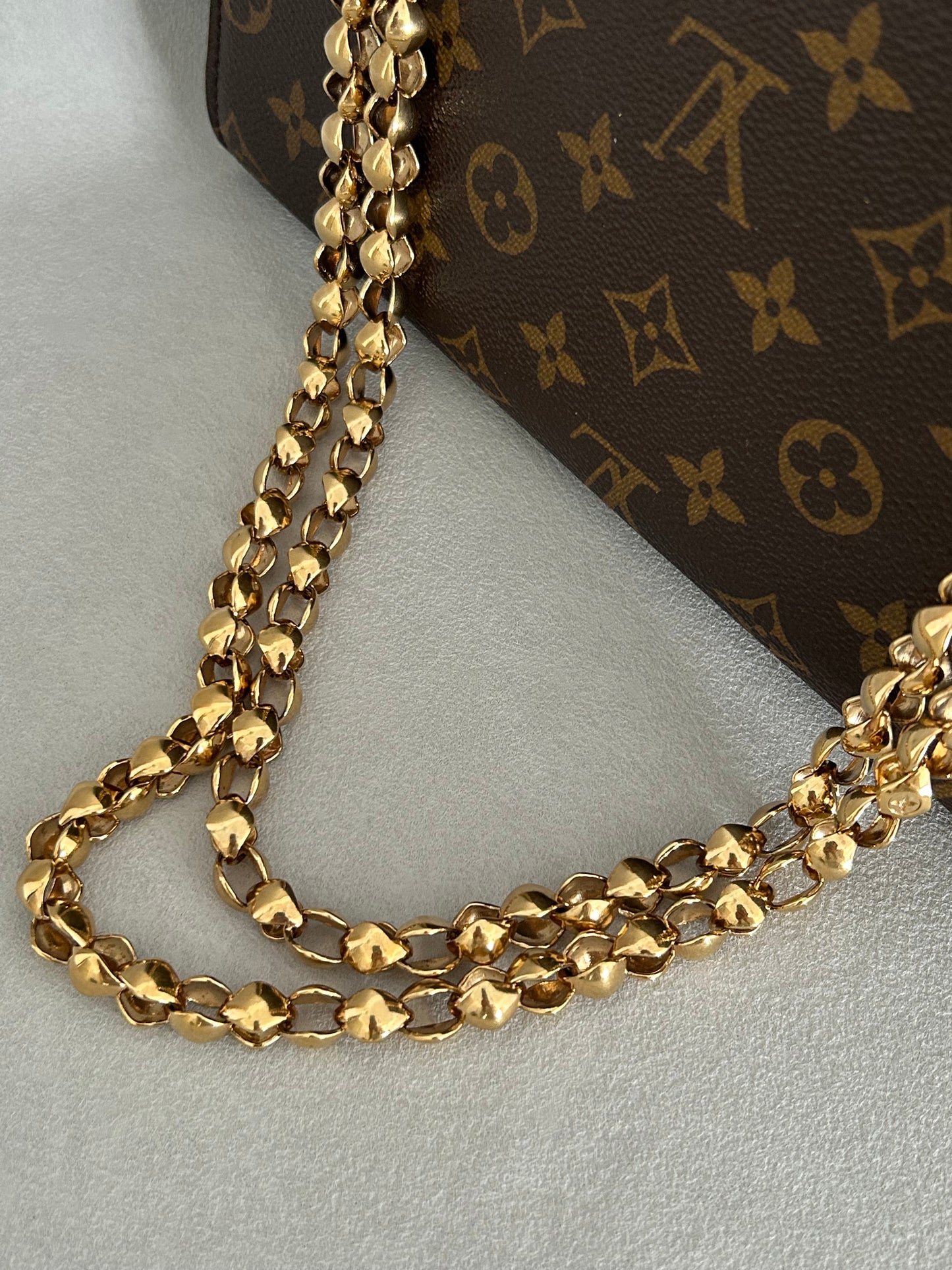 Louis Vuitton Victoire Monogram and Black Shoulder Bag