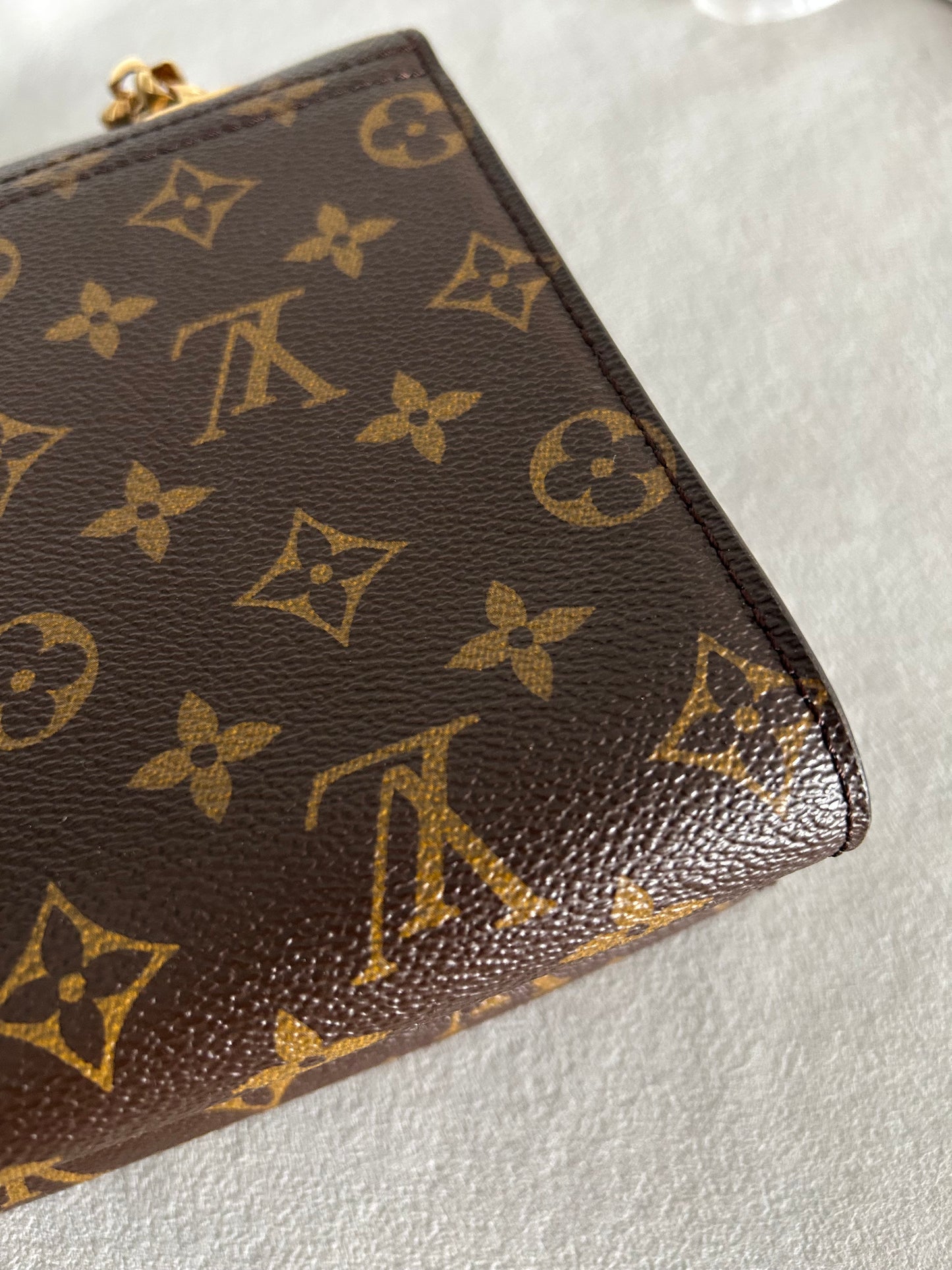 Louis Vuitton Victoire Monogram and Black Shoulder Bag
