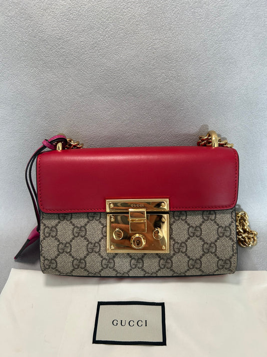 Gucci GG Supreme Padlock Small Shoulder Bag