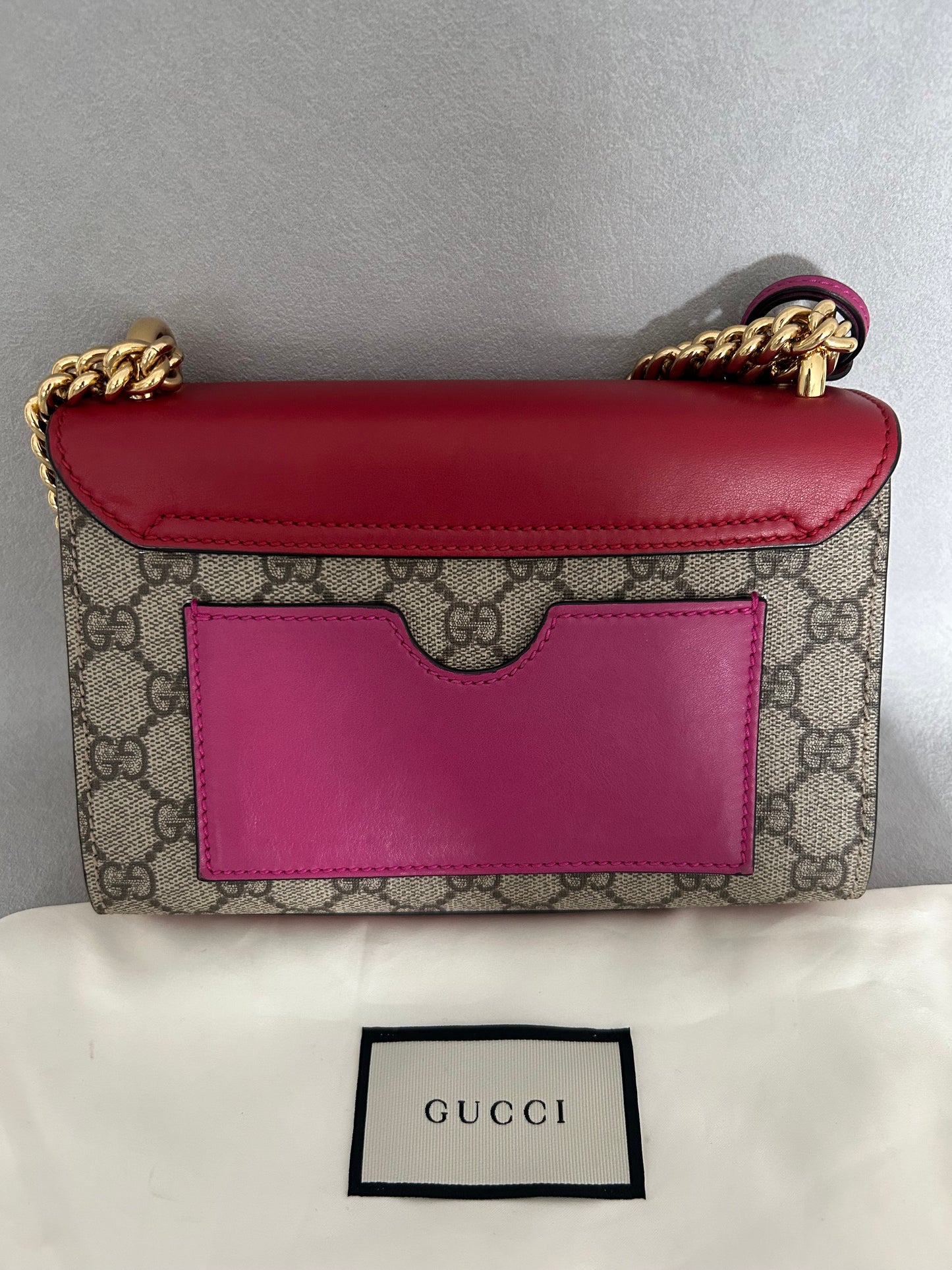 Gucci GG Supreme Padlock Small Shoulder Bag
