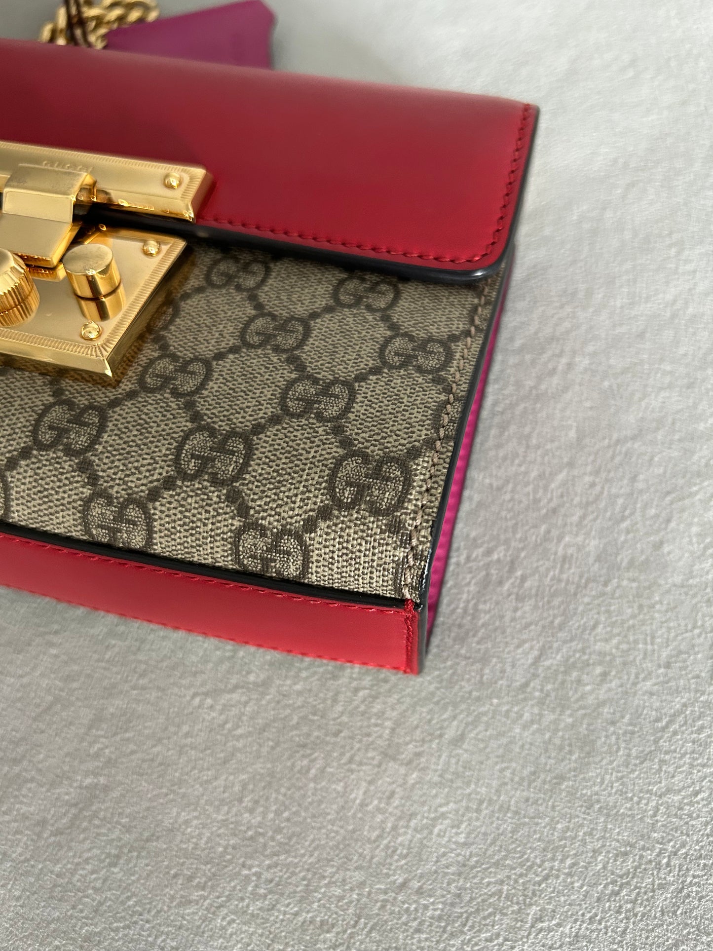 Gucci GG Supreme Padlock Small Shoulder Bag