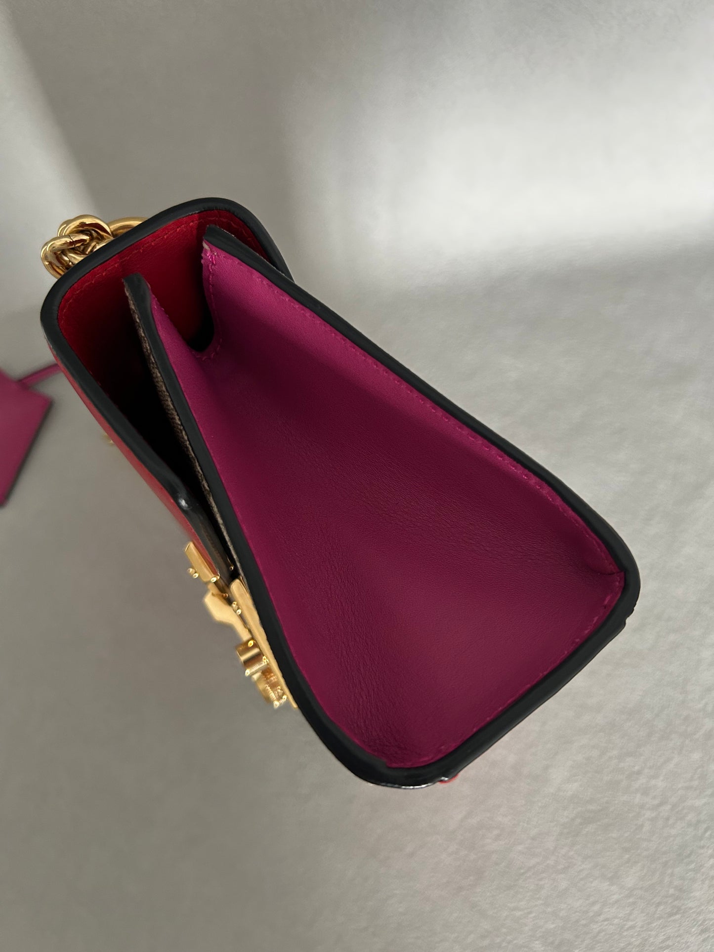 Gucci GG Supreme Padlock Small Shoulder Bag