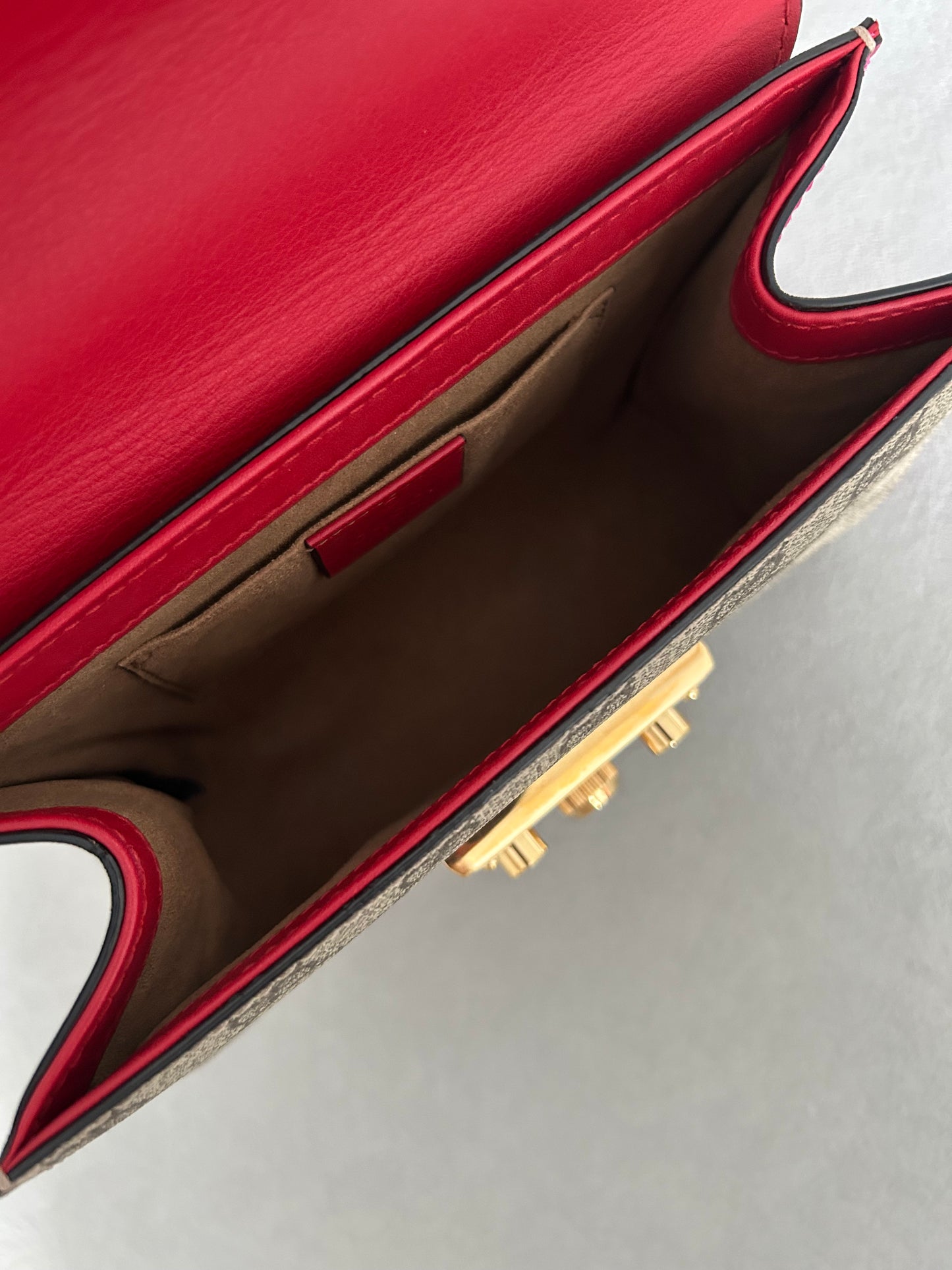 Gucci GG Supreme Padlock Small Shoulder Bag