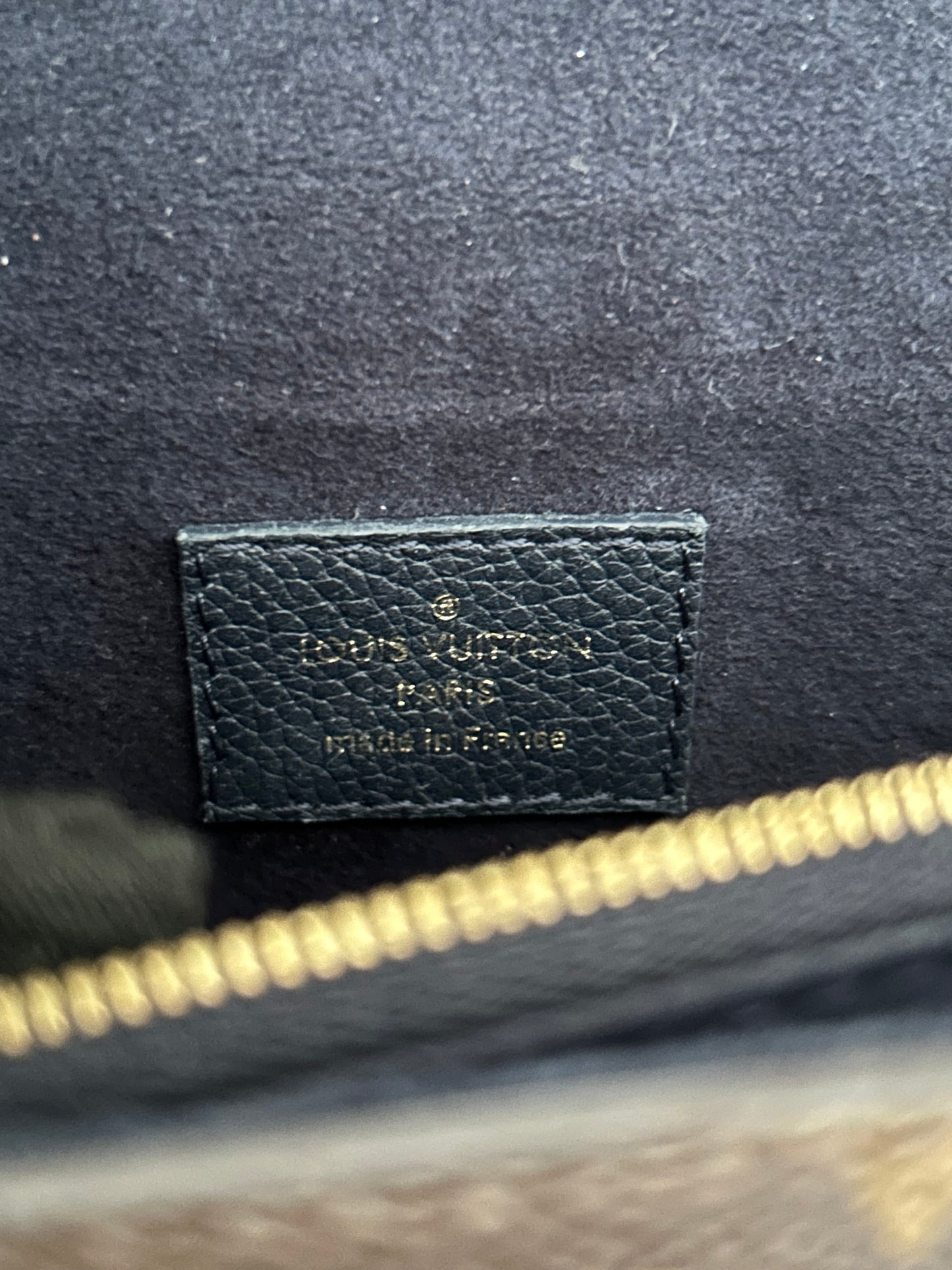 Louis Vuitton victoire monogram and navy blue shoulder bag