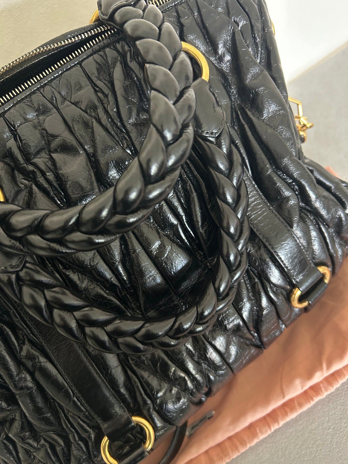 Miu Miu matelasse handbag