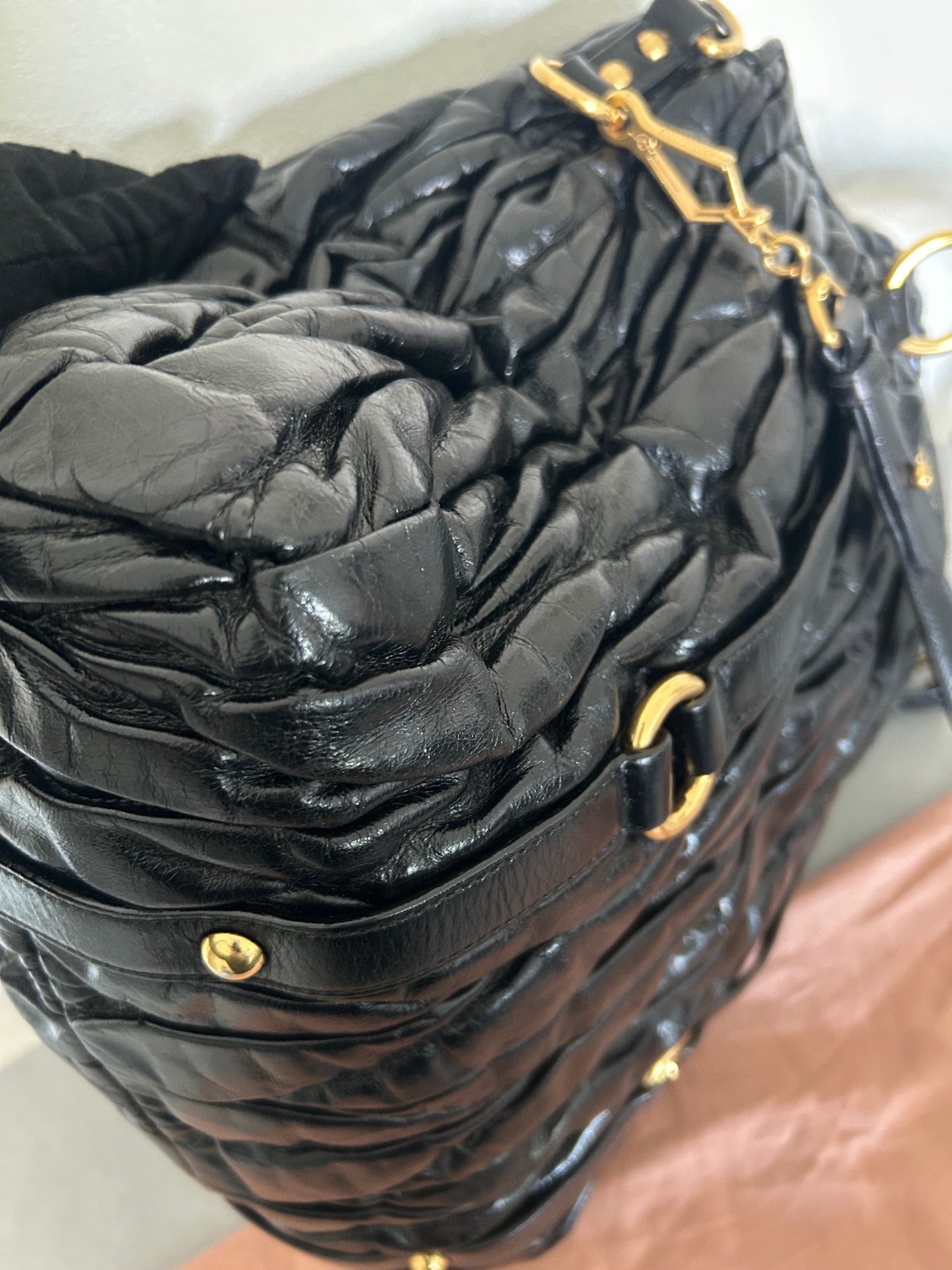 Miu Miu matelasse handbag